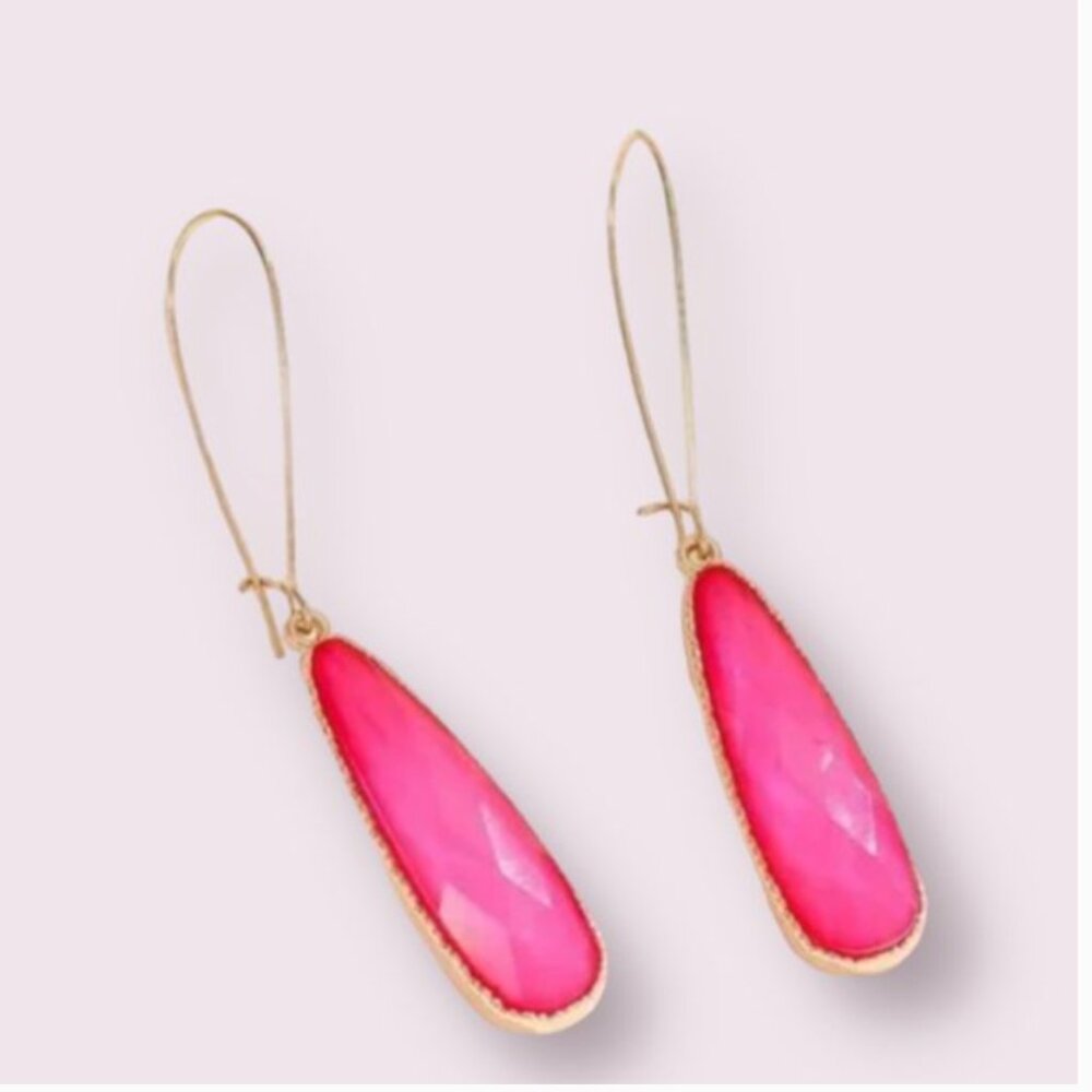 ⭐️❤️ FREE Rain Drop Tear Boho Pendant Hipster Hippie Art Deco Farm Chic Earrings